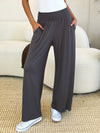 Journey Smocked Wide Waistband Wide Leg Pants