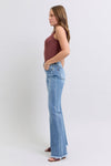 Delaney Raw Hem High Rise Bootcut Judy Blue Jeans