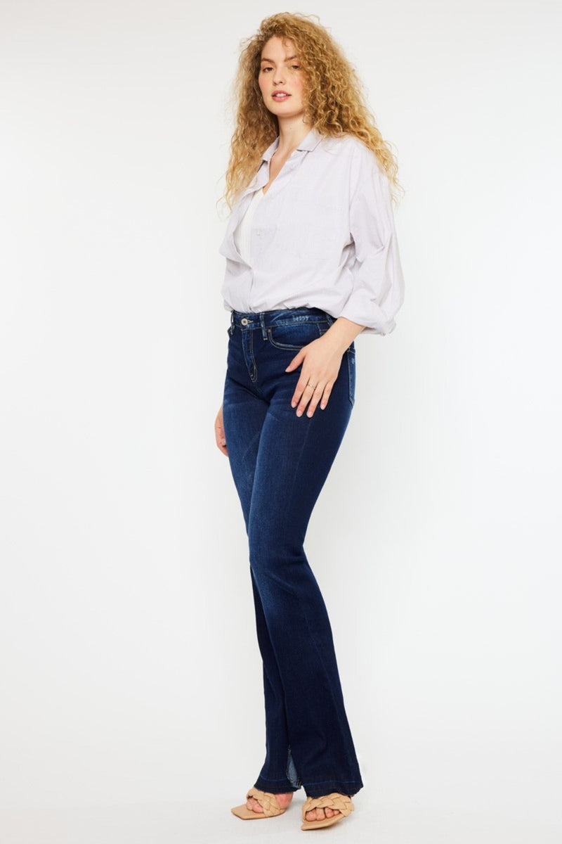 Jolie Kancan Mid Rise Slim Flare Jeans