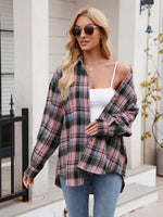 Gemma Pocketed Plaid Long Sleeve Shirt