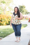 Be Happy Lace Trim Tank