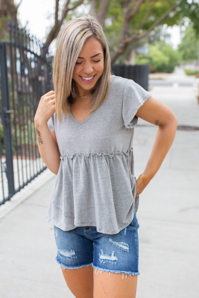 Vintage Feels Peplum Top