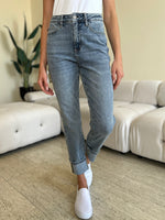 Judy Blue Full Size High Waist Cuff Hem Skinny Jeans