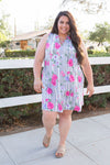 Floral Path Tunic Dress