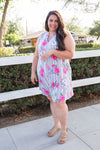 Floral Path Tunic Dress