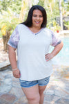 Crystal Geode Short Sleeve Top