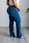 Campbell High Rise Center Seam Detail Straight Judy Blue Jeans