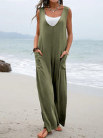 Lindsey Wide Strap Jumpsuit with Pockets