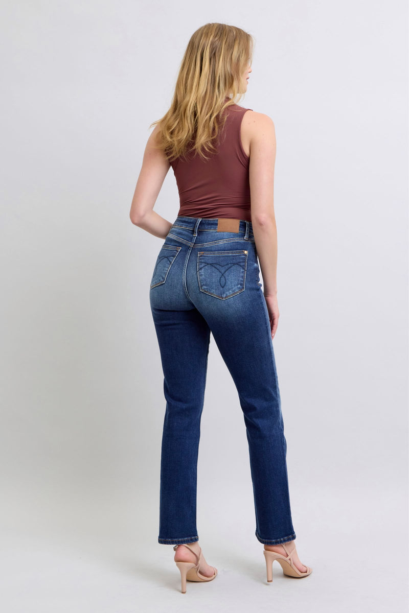 Seraphina Washed Straight Leg Judy Blue Jeans