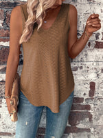 Brooklyn Eyelet V-Neck Wide Strap Tank