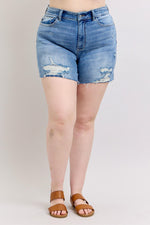Charley High Rise Distressed Cutoff Judy Blue Shorts