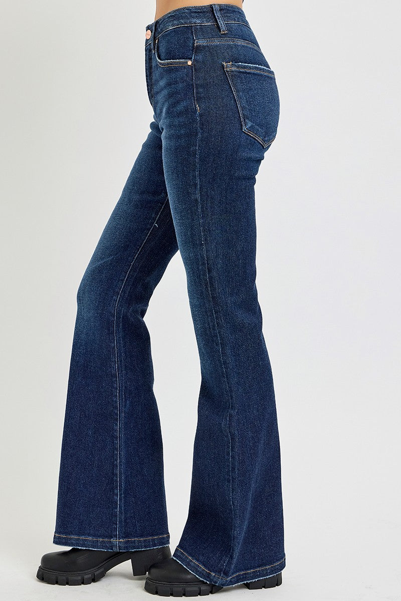 Quinn High Rise Flare Jeans by RISEN