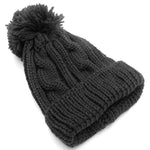 Everyday Black Pompom Beanie