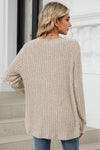 Kelly Ribbed Button Up Long Sleeve Cardigan