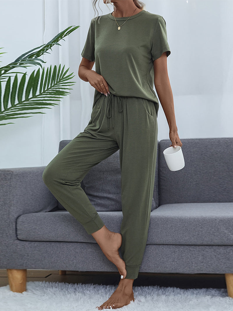 Clara Short Sleeve Top and Pants Set