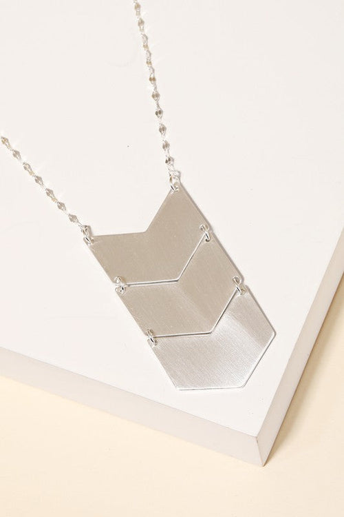 Chevron Pendant Necklace