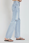 Sophia High Rise Distressed Wide Leg RISEN Jeans