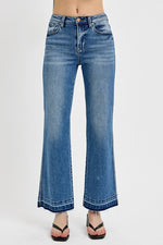 Eden RISEN Raw Hem Ankle Bootcut Jeans