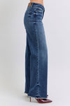 Paris Raw Hem Mid Rise Judy Blue Jeans