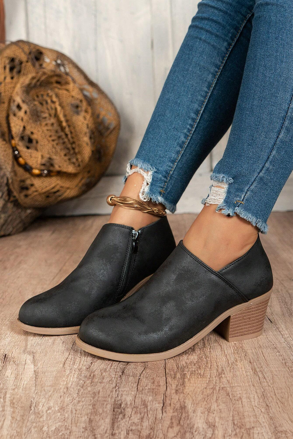 Addison Suede Booties