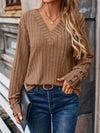 Haven Ribbed V-Neck Long Sleeve