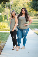 Heart & Soul Tank in Olive