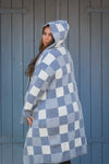 Checkmate Hooded Knit Jacket