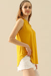 Cassie Notched Sleeveless Top