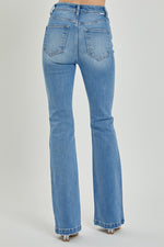 Avery High Rise Button Fly Bootcut Jeans by RISEN