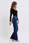 Marissa Raw Hem Straight Leg Judy Blue Jeans