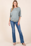 Sunny Striped Dolman Top