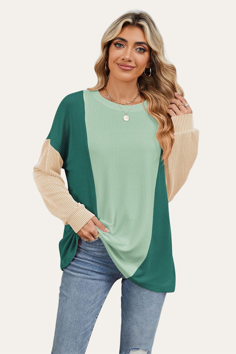 Rae Contrast Long Sleeve Top