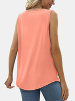 Audrey Ruched Square Neck Tank