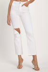 Larissa Distressed Cropped Straight Jeans by RISEN