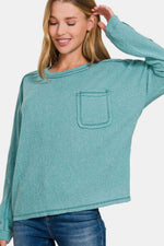 Candace Ribbed Hacci Knit Top