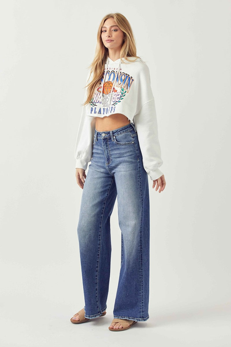 Veronica High Rise Wide Leg Kancan Jeans