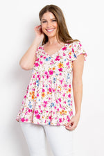 Remy Floral Ruffled Top