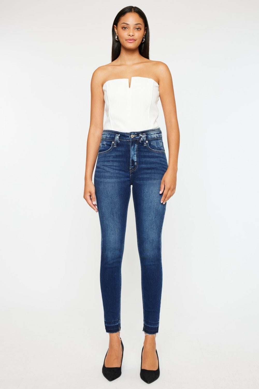 Maude Kancan High Rise Ankle Skinny Jeans