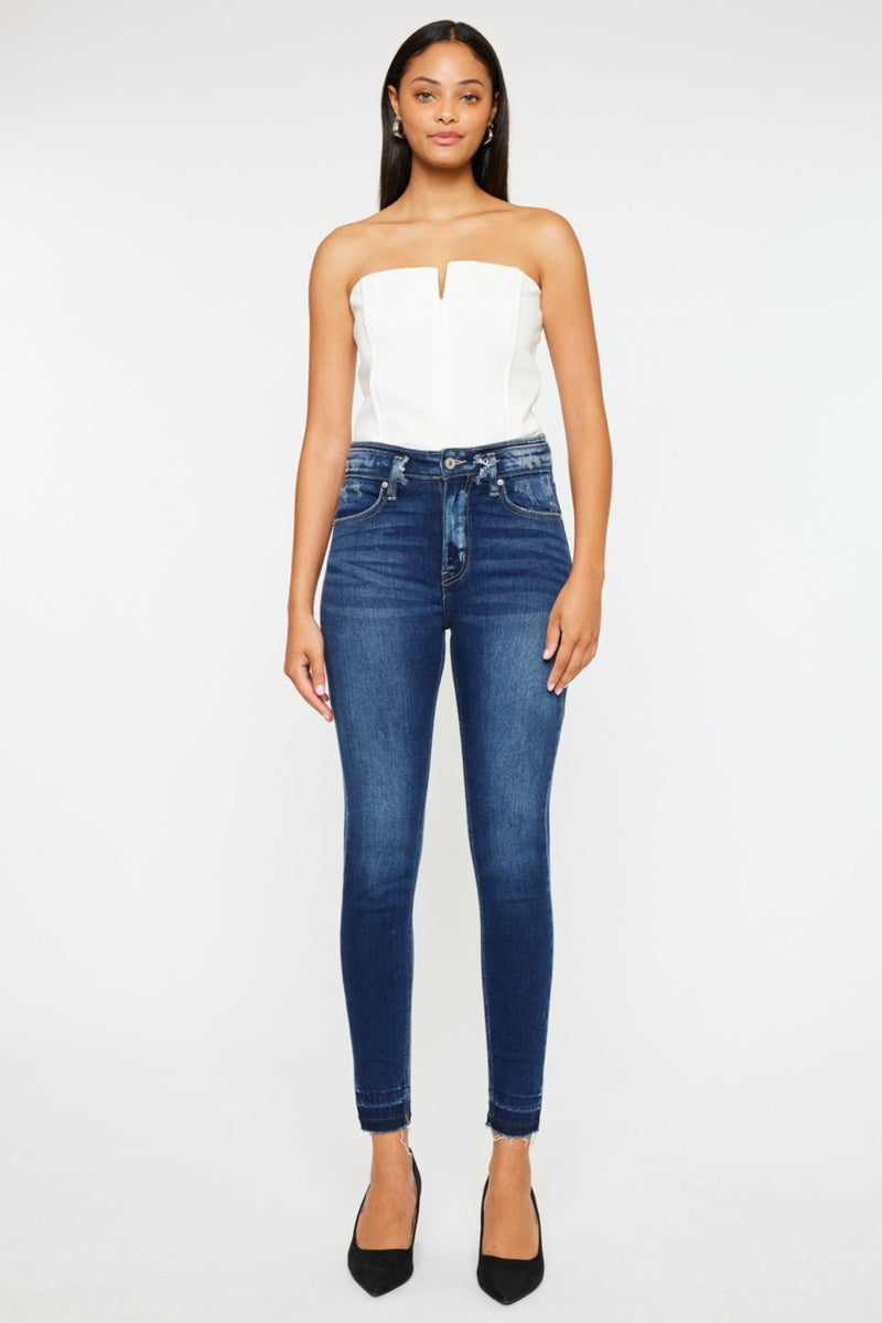 Maude Kancan High Rise Ankle Skinny Jeans