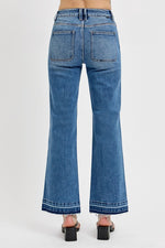 Eden RISEN Raw Hem Ankle Bootcut Jeans