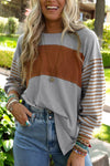 Taya Striped Long Sleeve Top