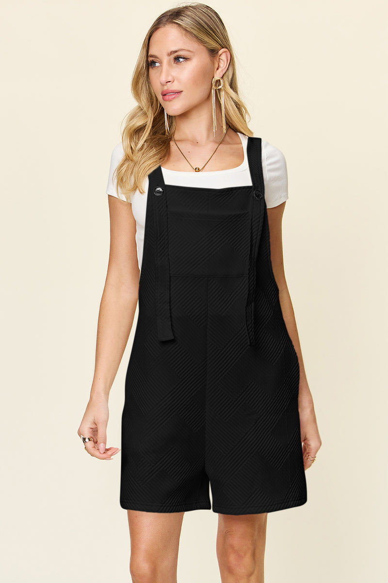 Thalia Texture Sleeveless Romper