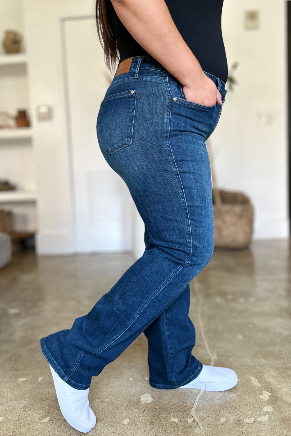 Alicia Tummy Control Straight Judy Blue Jeans