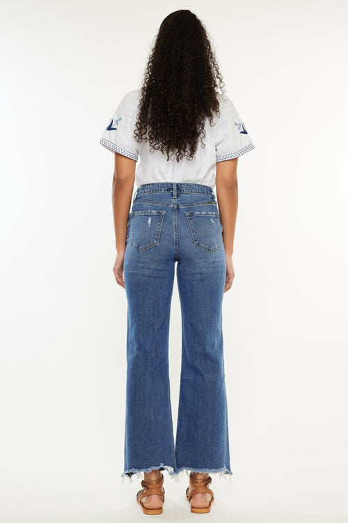 Marissa Kancan High Rise Slim Wide Leg Jeans