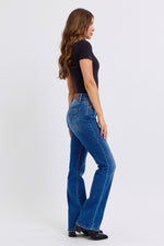Melanie Mid-Rise Bootcut Judy Blue Jeans with Thermal Lining