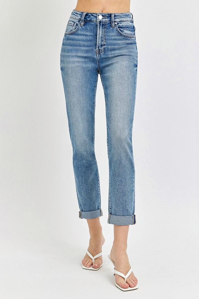 Belinda High Rise Cropped Roll Up Kancan Jeans