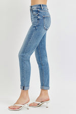 Belinda High Rise Cropped Roll Up Kancan Jeans