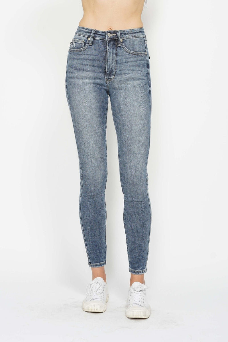 Hazel Tummy Control Contrast Wash Skinny Judy Blue Jeans