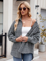 Larissa Pocketed Plaid Long Sleeve Shirt