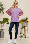 Celeste High-Low Sweatshirt